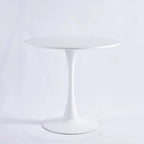 31.5Tavolo Tulip Tavolo da pranzo moderno per 2-4 persone con piano rotondo in MDF, tavolo da pranzo con base a piedistallo, tavolino da caffè per il tempo libero