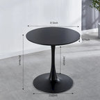 31.5Tavolo Tulip Tavolo da pranzo moderno per 2-4 persone con piano rotondo in MDF, tavolo da pranzo con base a piedistallo, tavolino da caffè per il tempo libero