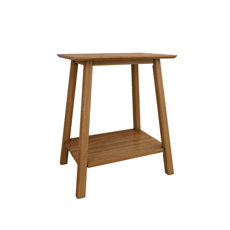 Tavolino d'appoggio moderno metà secolo Plank and Beam - 23 L x 16.25 P x 25.5 A