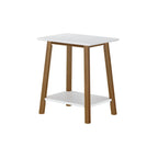 Tavolino d'appoggio moderno metà secolo Plank and Beam - 23 L x 16.25 P x 25.5 A