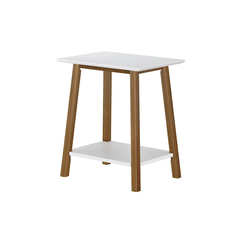 Tavolino d'appoggio moderno metà secolo Plank and Beam - 23 L x 16.25 P x 25.5 A