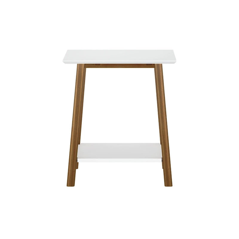 Tavolino d'appoggio moderno metà secolo Plank and Beam - 23 L x 16.25 P x 25.5 A