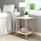 Tavolino d'appoggio moderno metà secolo Plank and Beam - 23 L x 16.25 P x 25.5 A