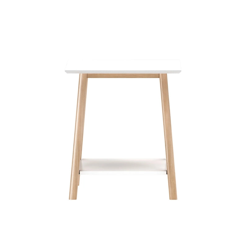Tavolino d'appoggio moderno metà secolo Plank and Beam - 23 L x 16.25 P x 25.5 A