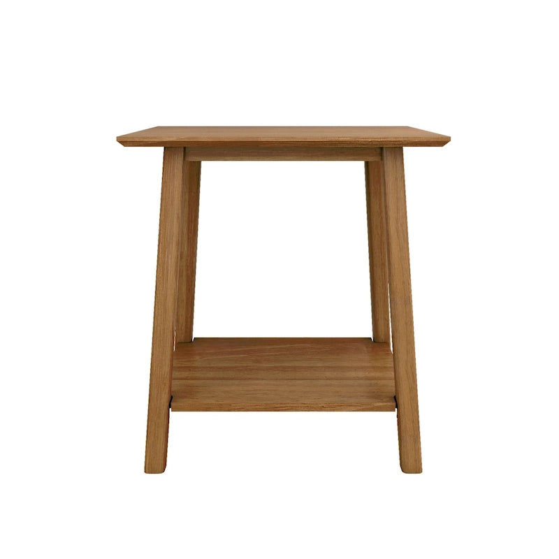 Tavolino d'appoggio moderno metà secolo Plank and Beam - 23 L x 16.25 P x 25.5 A