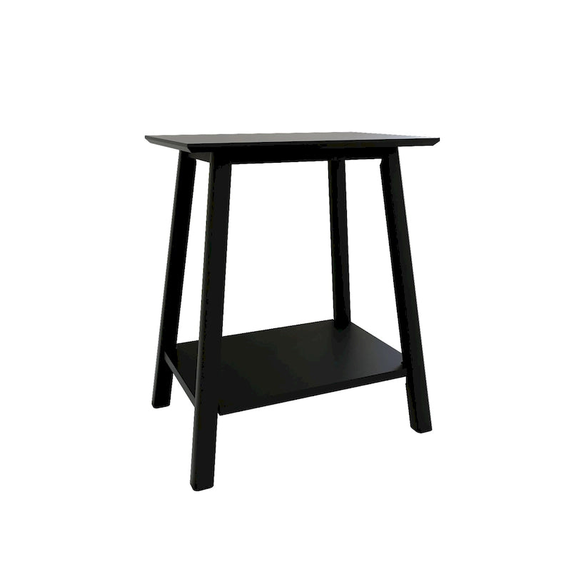 Tavolino d'appoggio moderno metà secolo Plank and Beam - 23 L x 16.25 P x 25.5 A