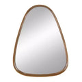 Jennifer Taylor Home Naveen 37.5 Oblong Oval Modern Wall Mirror with Pine Wood Frame