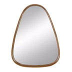 Jennifer Taylor Home Naveen 37.5 Oblong Oval Modern Wall Mirror with Pine Wood Frame