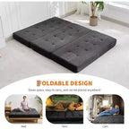 39x75 Tri-Fold Memory Foam Sofa Bed  6 Tufted Mattress