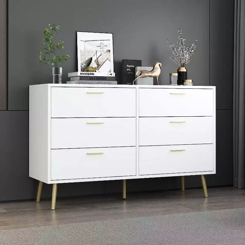 Cassettiera Moderna a 6 Cassetti, Unità di Organizzazione Elegante, Ideale per Camera da Letto e Salotto