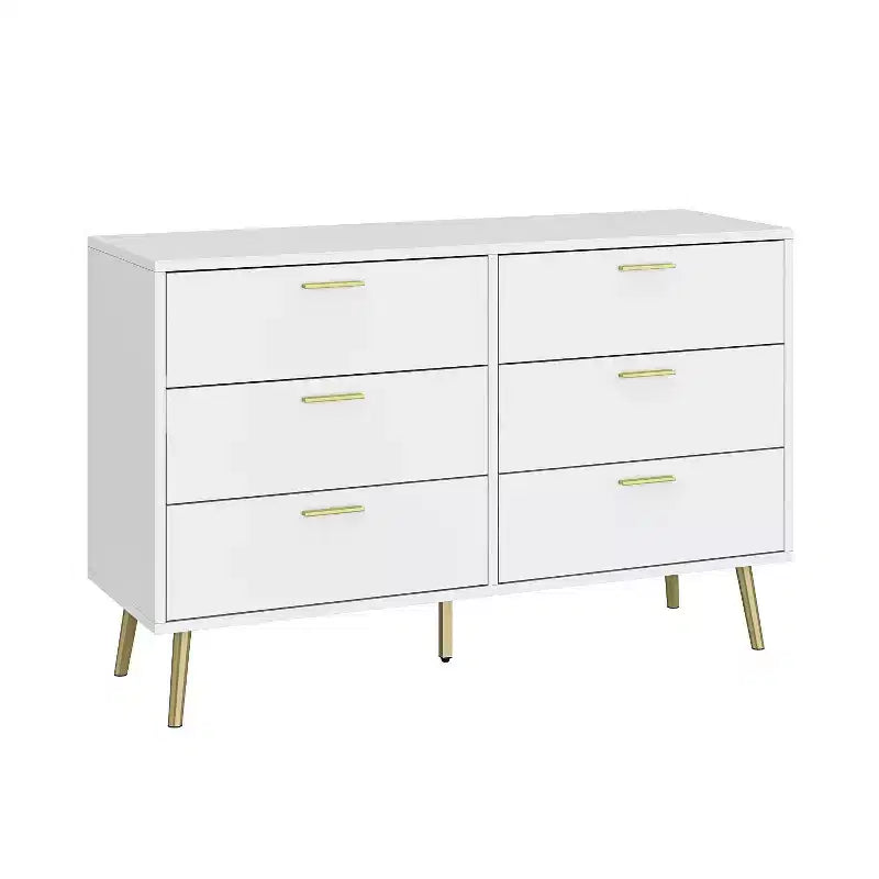 Cassettiera Moderna a 6 Cassetti, Unità di Organizzazione Elegante, Ideale per Camera da Letto e Salotto