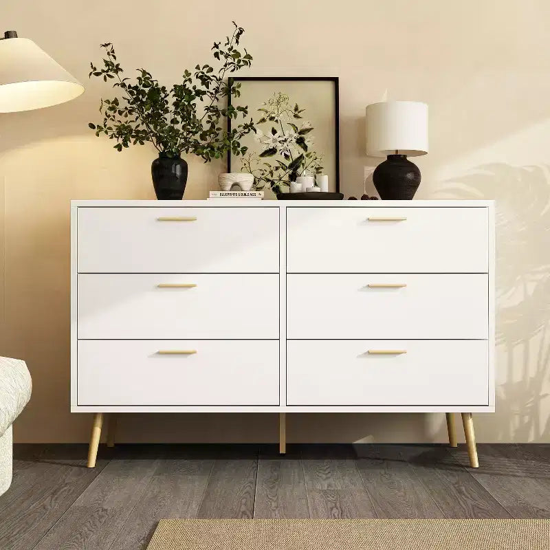 Cassettiera Moderna a 6 Cassetti, Unità di Organizzazione Elegante, Ideale per Camera da Letto e Salotto
