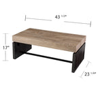 Tavolino da caffè bicolore Hedgefield di SEI Furniture