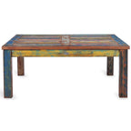 Chic Teak Square Coffee Table made from Recycled Teak Wood Boats
