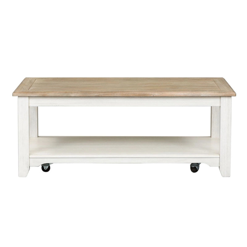 Tavolino rettangolare Summerville di Libberty Furniture con rotelle