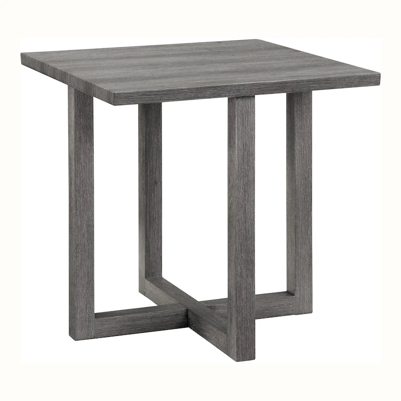 Tavolino Donware Transitional grigio chiaro da 24 pollici in legno di Furniture of America