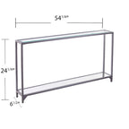 Console da tavolo stretta in metallo Glenn di SEI Furniture
