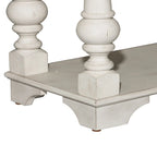 Morgan Creek Antique White Wire Brushed Tobacco Accents Sofa Table
