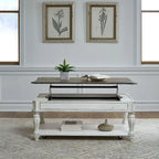 Magnolia Manor Antique White Lift Top Cocktail Table