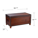 SEI Furniture Ailsa Wooden Trunk Coffee Table