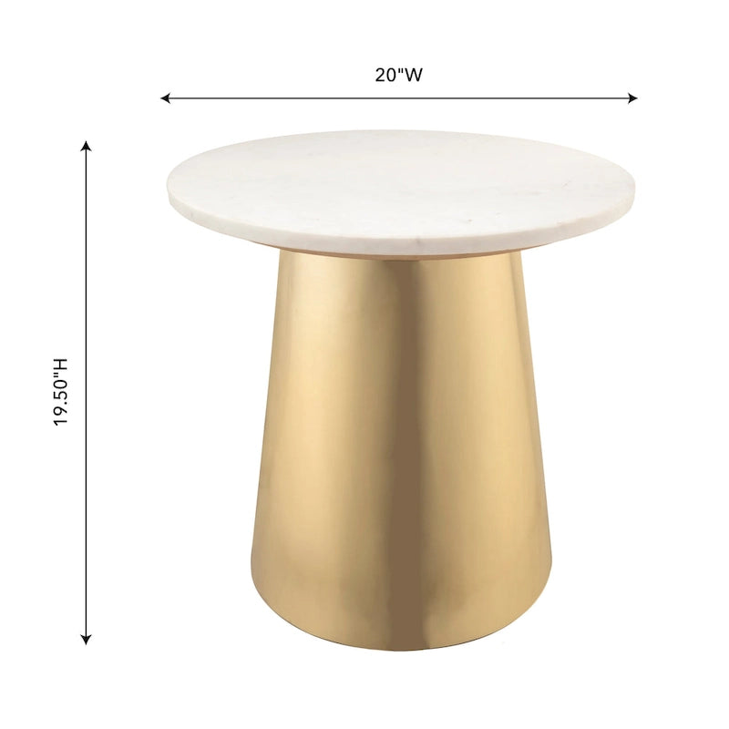 Bleeker Marble Side Table