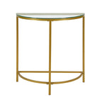 Carolina Living Fenice Demilune Console Table - Gold