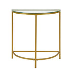 Carolina Living Fenice Demilune Console Table - Gold