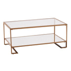 Tavolino da salotto SEI Furniture Glam in metallo dorato