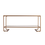 Tavolino da salotto SEI Furniture Glam in metallo dorato