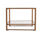 Tavolino da salotto SEI Furniture Glam in metallo dorato