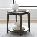 Table d'appoint ronde Penton Espresso Stone