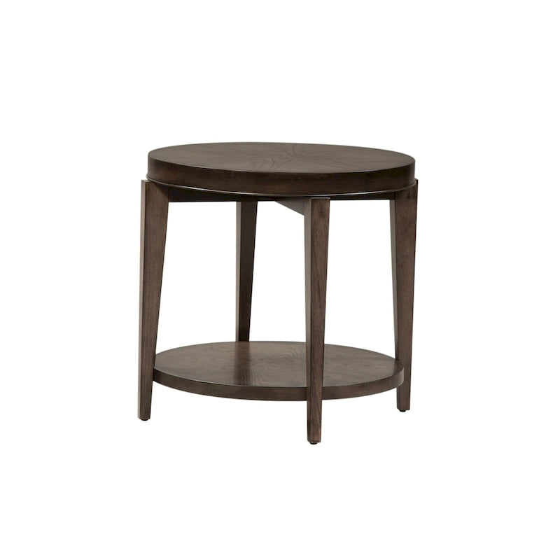 Table d'appoint ronde Penton Espresso Stone