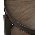 Table d'appoint ronde Penton Espresso Stone