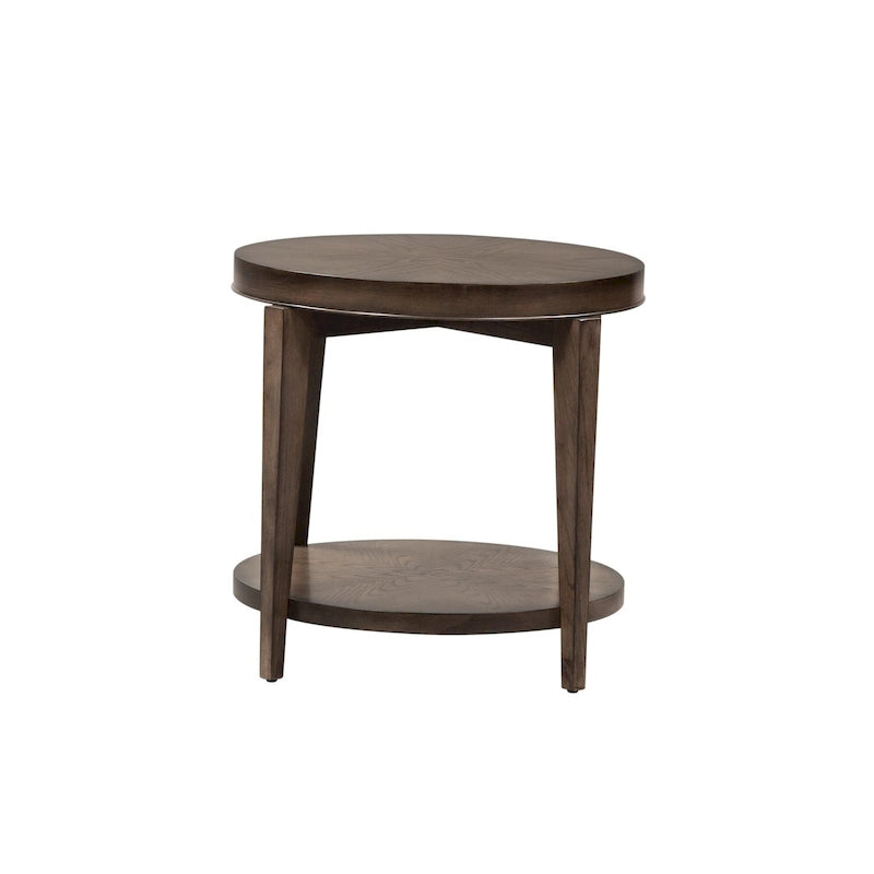 Table d'appoint ronde Penton Espresso Stone