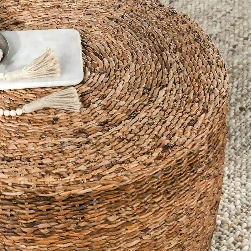 Tavolino rotondo Ira Rattan di Kosas Home