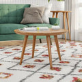 Carson Carrington Olgod Mid-century Cherry Round Coffee Table