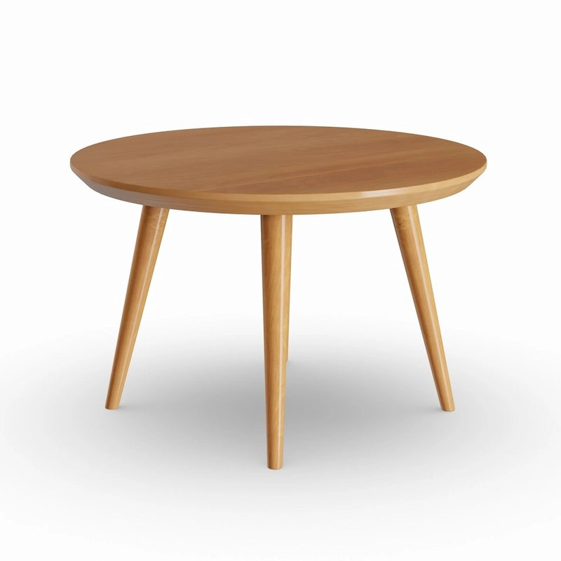 Tavolino da caffè rotondo Carson Carrington Olgod Mid-century in ciliegio