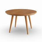 Tavolino da caffè rotondo Carson Carrington Olgod Mid-century in ciliegio