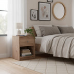 Tvilum, Portland 1 Drawer Nightstand, Jackson Hickory
