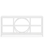 Tavolino console da 70,9 pollici con design creativo a gambe in metallo, tavoli stretti e lunghi a 3 livelli per ingresso