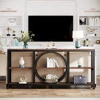 Tavolino console da 70,9 pollici con design creativo a gambe in metallo, tavoli stretti e lunghi a 3 livelli per ingresso