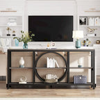 Tavolino console da 70,9 pollici con design creativo a gambe in metallo, tavoli stretti e lunghi a 3 livelli per ingresso