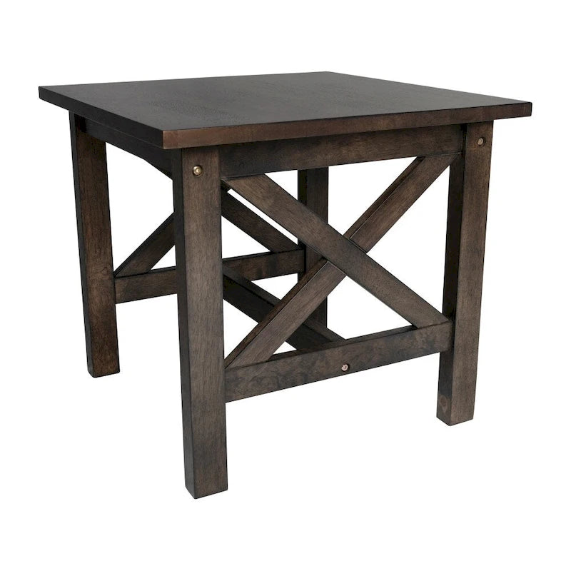Tavolino da salotto in legno massello stile rustico classico