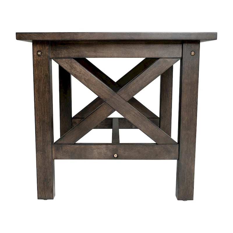 Tavolino da salotto in legno massello stile rustico classico