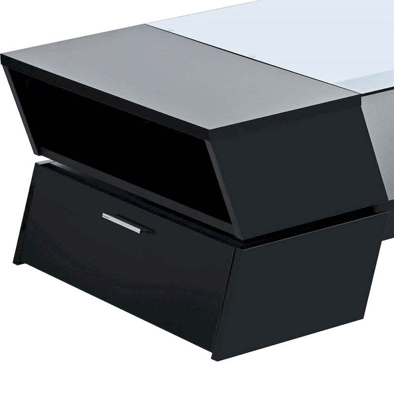 Tavolino da cocktail Merax stile geometrico con grande capacità di archiviazione