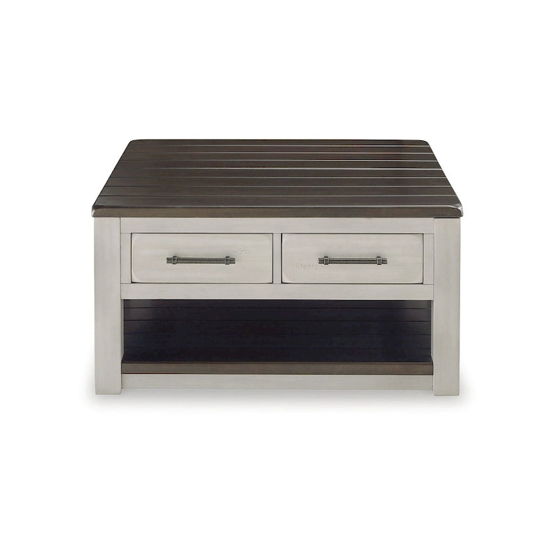 Signature Design by Ashley Darborn Tavolino da caffè con ripiano a sollevamento grigio/marrone - 35,5L x 35,5P x 19,38A