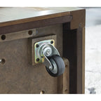 Signature Design by Ashley Tavolino da caffè Boardernest marrone con 4 sgabelli - 40W x 40D x 18H