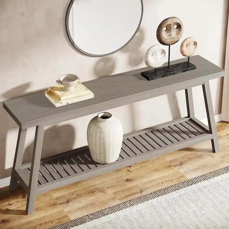 Consolle da ingresso in stile rustico, extra lunga 180 cm
