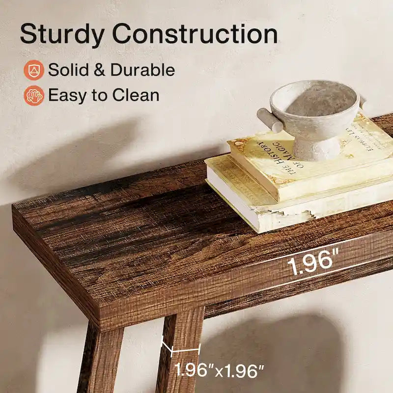 Consolle da ingresso in stile rustico, extra lunga 180 cm