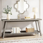 Consolle da ingresso in stile rustico, extra lunga 180 cm